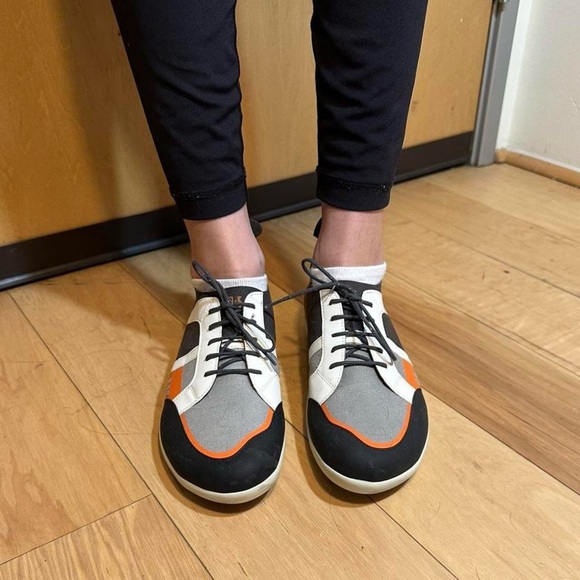 Wolky Shoes - Wolky Women's Leather Sneakers - Gray, Black, Orange, White